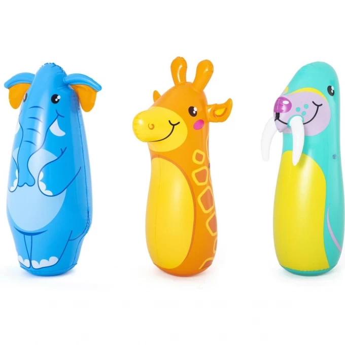 Надувная игрушка-неваляшка BESTWAY ЖИВОТНЫЕ 89см от 3 лет, 3 вида 52152 BW